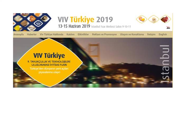 Tavukçuluk ve Teknolojileri Uluslararası İhtisas Fuarı VIV TÜRKİYE 2019