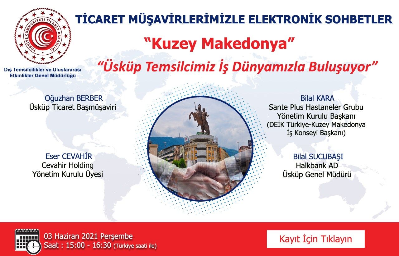Ticaret Müşavirlerimizle Elektronik Sohbetler - Kuzey Makedonya